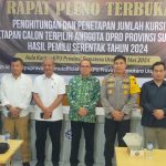 Bawaslu Sumut Hadiri Rapat Pleno Terbuka Penghitungan Kursi dan Penetapan Calon Anggota DPRD Sumatera Utara