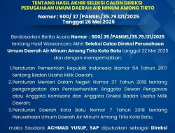 Achmad Yusup Jabat Direktur Baru Perumdam Kota Batu