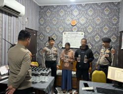 Polres Mojokerto Amankan Penjual Miras Jelang 1 Suro