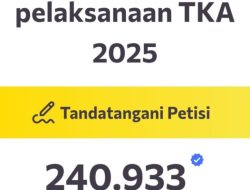 Petisi Tolak TKA Meledak, 238 Ribu Siswa Tantang Kebijakan Baru