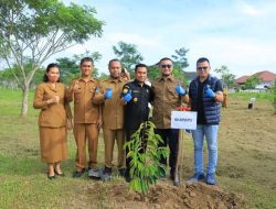 Sambut Hari Jadi Labura, Bupati Melakukan Aksi Penanaman Pohon Di Alun-Alun Aek Kanopan