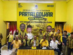 Segel Kantor Dibuka, Golkar Kota Malang Satukan Barisan