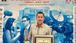 Dirut Tugu Tirta Raih PWI Jatim Award 2026, Dinilai Sukses Dorong Transformasi Digital Layanan Publik