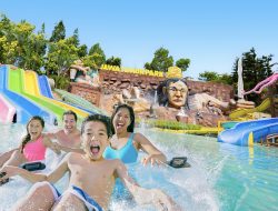 Satu Destinasi, Dua Sensasi! Fantastic Swimming Pool Jadi Andalan Rekreasi Keluarga di Jatim Park 1