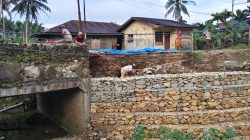 Longsor Jalan Nasional Nias Mulai Ditangani, Bronjong Dibangun di Jembatan Siniji