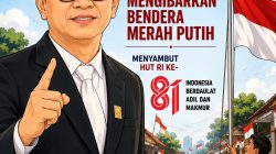 Mastilizal Aye Ajak Warga Kibarkan Merah Putih Sambut HUT RI ke-81